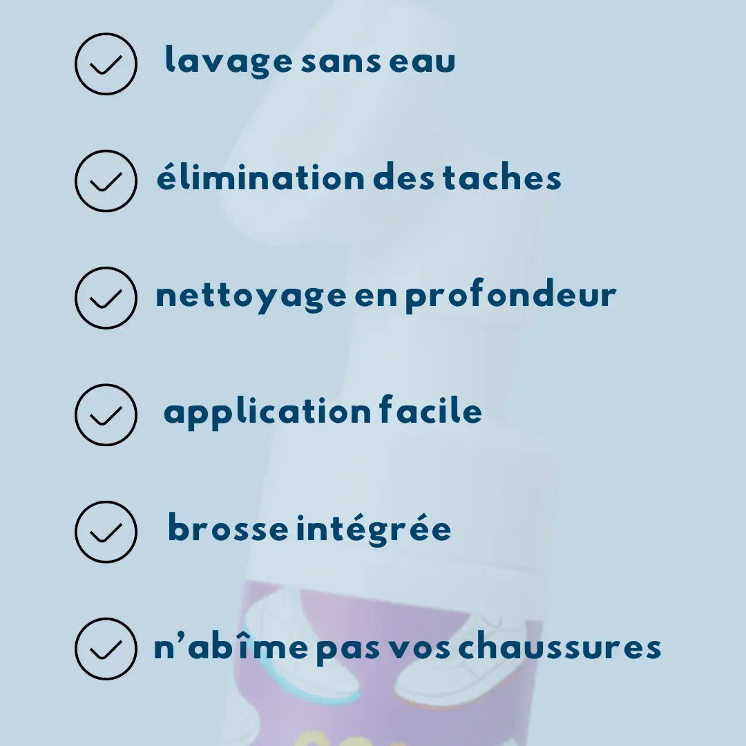 🧼👟 Nettoyant Mousse Chaussures + Brosse – Pour des Chaussures Propres en Quelques Secondes ✨